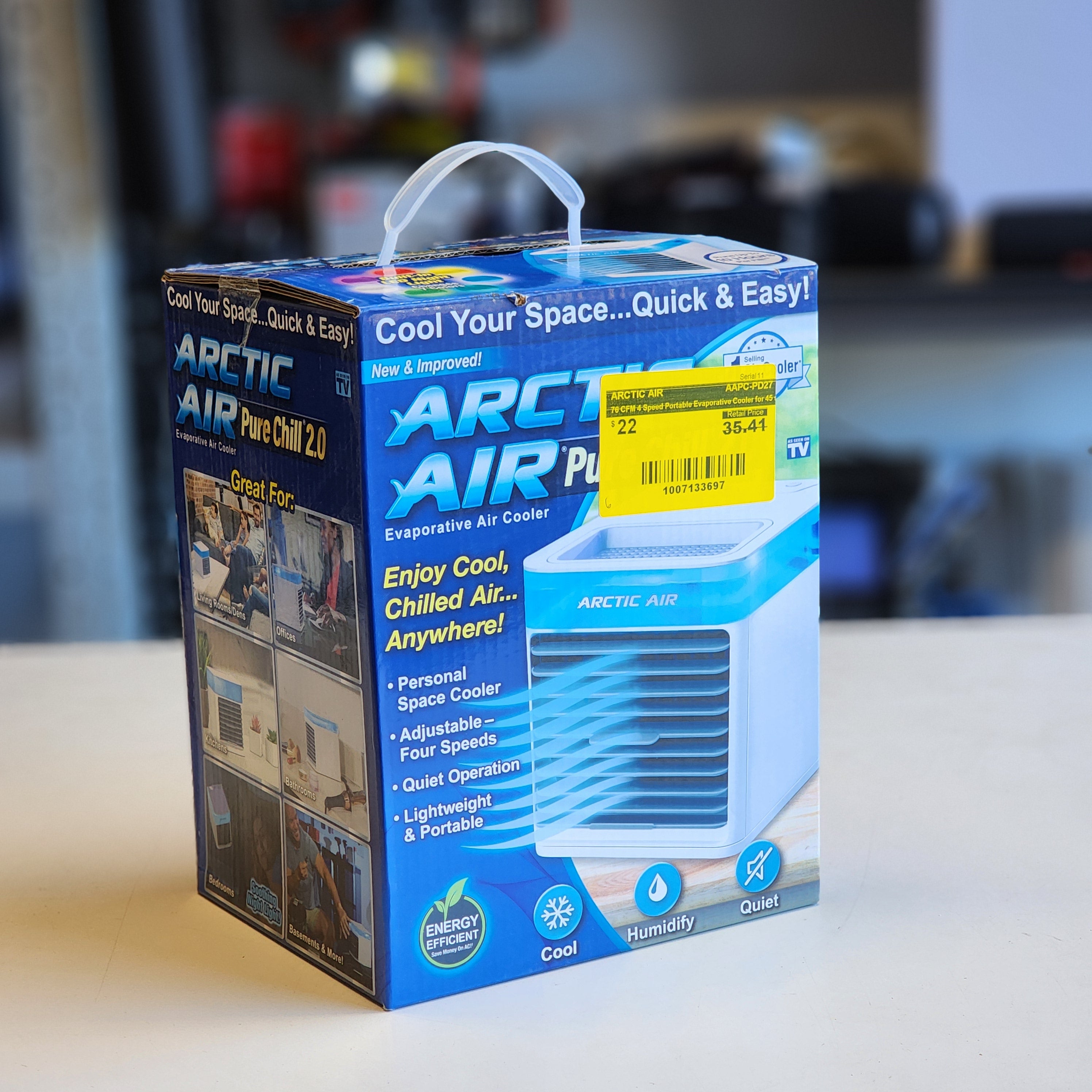 76 CFM 4 Speed Portable Evaporative Cooler for 45 sq. ft. (AAPC-PD27) 76 CFM 4 Speed Portable Evaporative Cooler for 45 sq. ft. (AAPC-PD27)